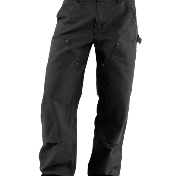 Men's Carhartt Utility Double-Front Work Pant - Loose Fit - Washed Duck - Picture 3 of 5